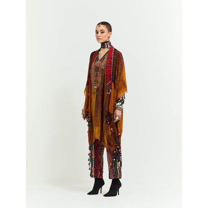 Aseem Kapoor Multi-Colour Veni Jacket With Tunic And Pant (Set of 3)