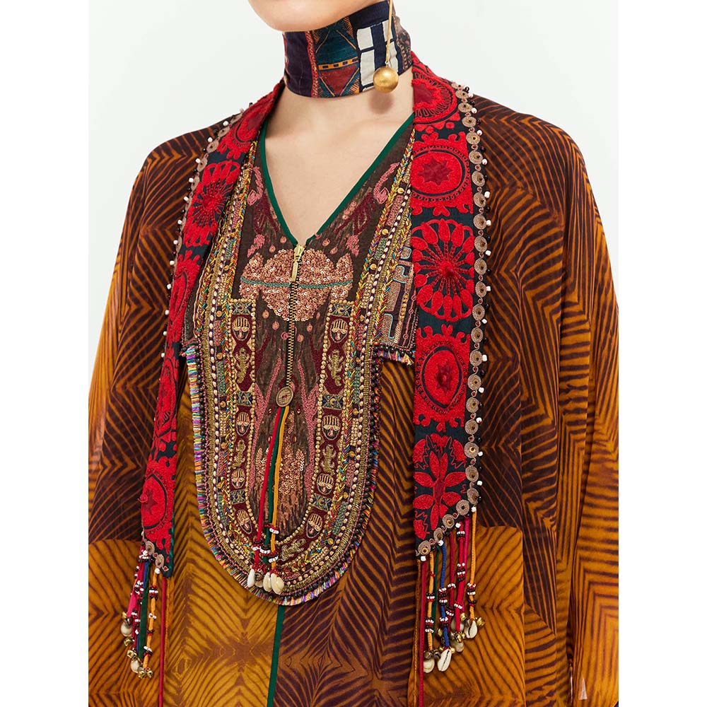 Aseem Kapoor Multi-Colour Veni Jacket With Tunic And Pant (Set of 3)