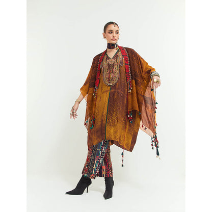 Aseem Kapoor Multi-Colour Veni Jacket With Tunic And Pant (Set of 3)