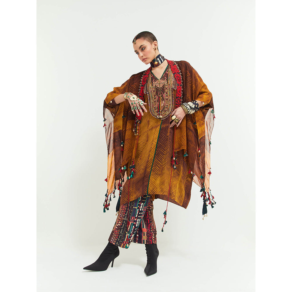 Aseem Kapoor Multi-Colour Veni Jacket With Tunic And Pant (Set of 3)