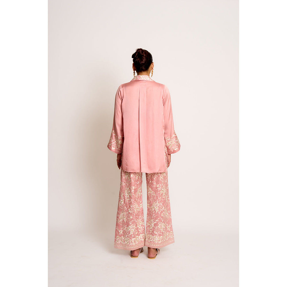 ASHTAR Pink Pink Alaya Twin Co-ord (Set of 2)