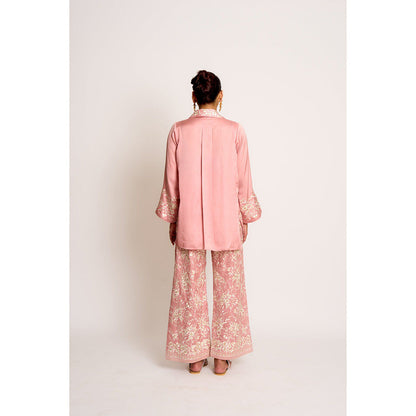 ASHTAR Pink Pink Alaya Twin Co-ord (Set of 2)