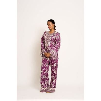 ASHTAR Purple Co-ord (Set of 2)
