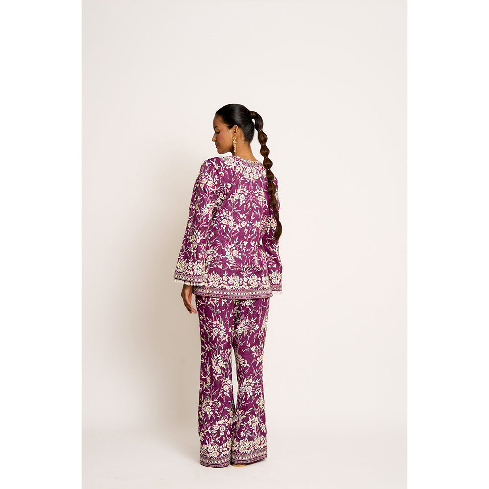 ASHTAR Purple Co-ord (Set of 2)