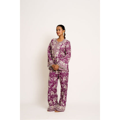 ASHTAR Purple Co-ord (Set of 2)