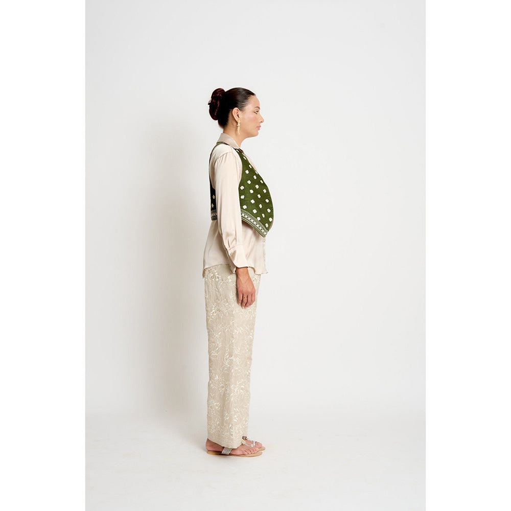 ASHTAR Taupe Kalki Reversible Jacket