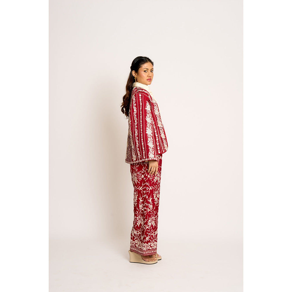 ASHTAR Cherry Red Giro Cape