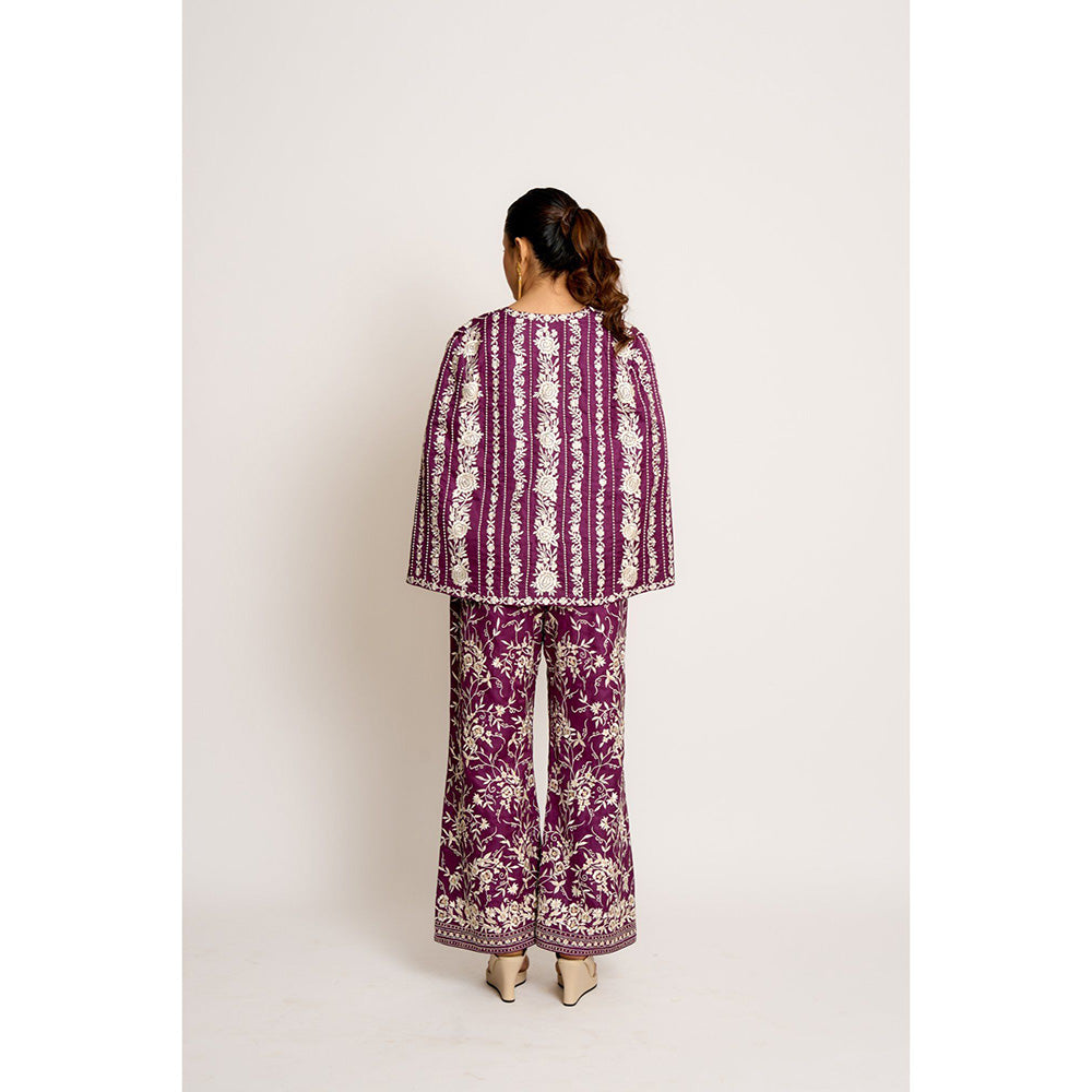 ASHTAR Purple Giro Cape