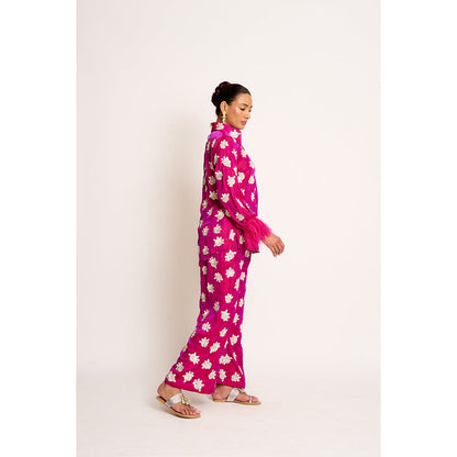 ASHTAR Orchid Purple Shehnaaz Twin Co-ord (Set of 2)