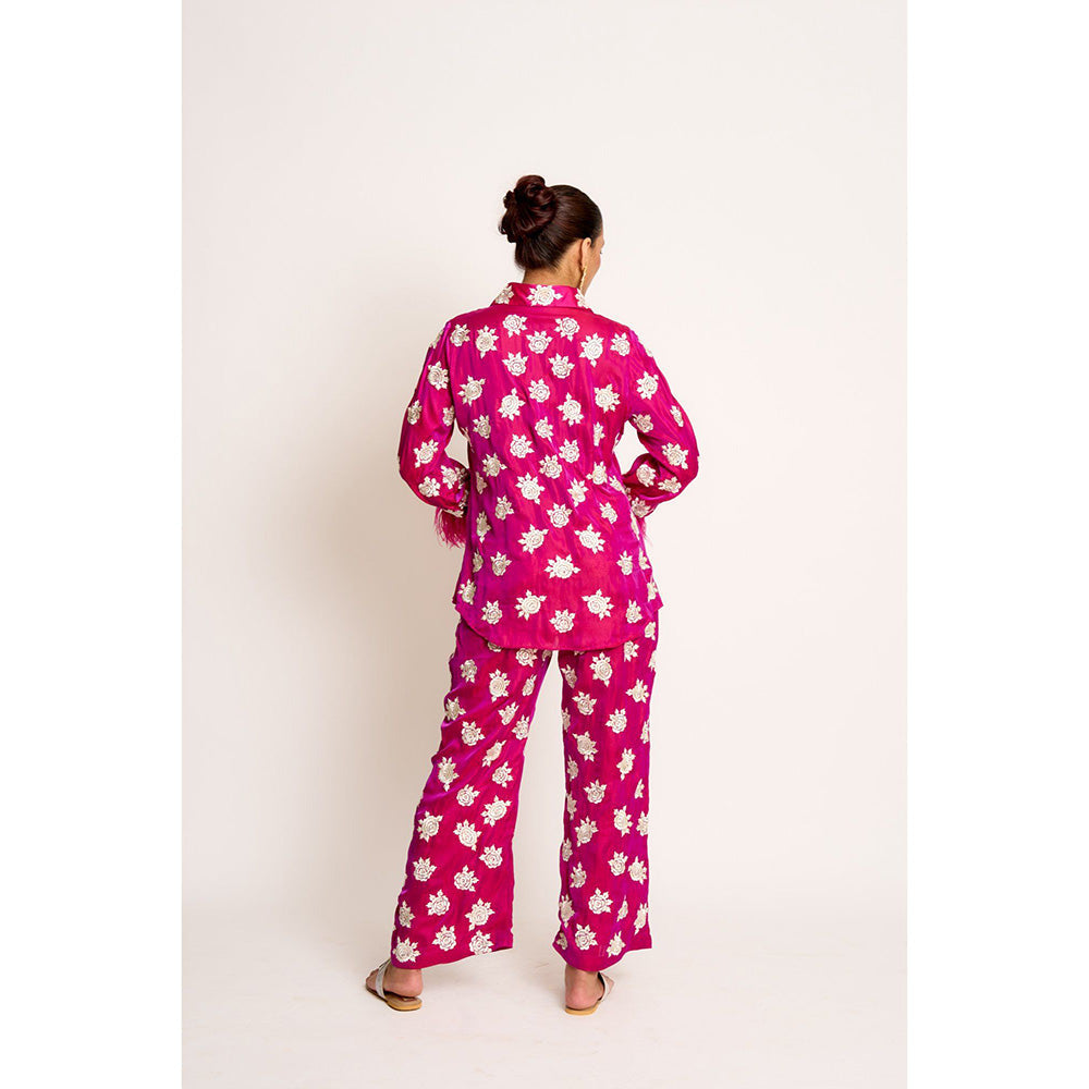ASHTAR Orchid Purple Shehnaaz Twin Co-ord (Set of 2)