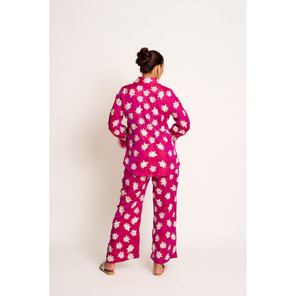 ASHTAR Orchid Purple Shehnaaz Twin Co-ord (Set of 2)
