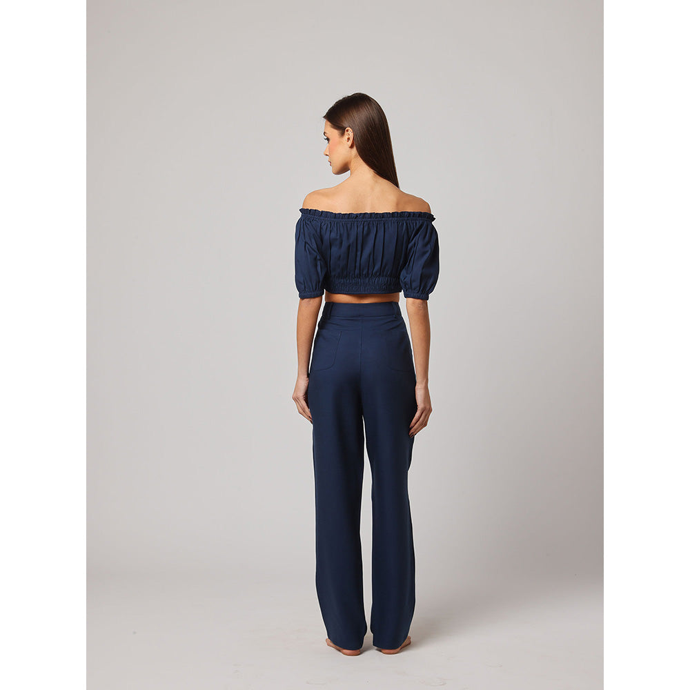 ASHITA FERNANDES Women High Waist Premium Linen Trouser