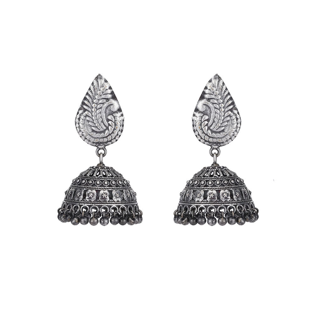 Auraa Trends Elegant Oxidised Jhumki Earrings For women