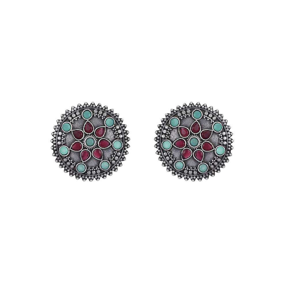 Auraa Trends Elegant Oxidised Multi Drop Earrings For women