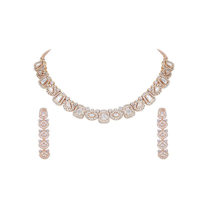 Auraa Trends 22KT Gold Plated Traditional Kundan Necklace Set for women