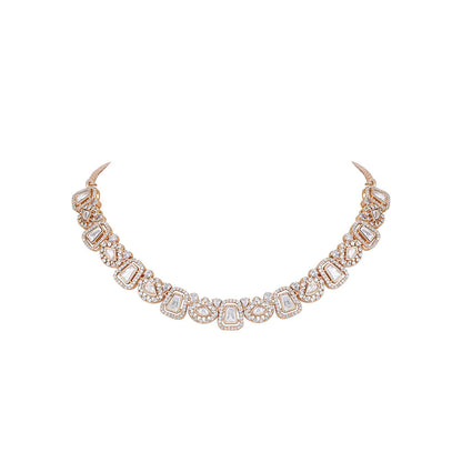 Auraa Trends 22KT Gold Plated Traditional Kundan Necklace Set for women
