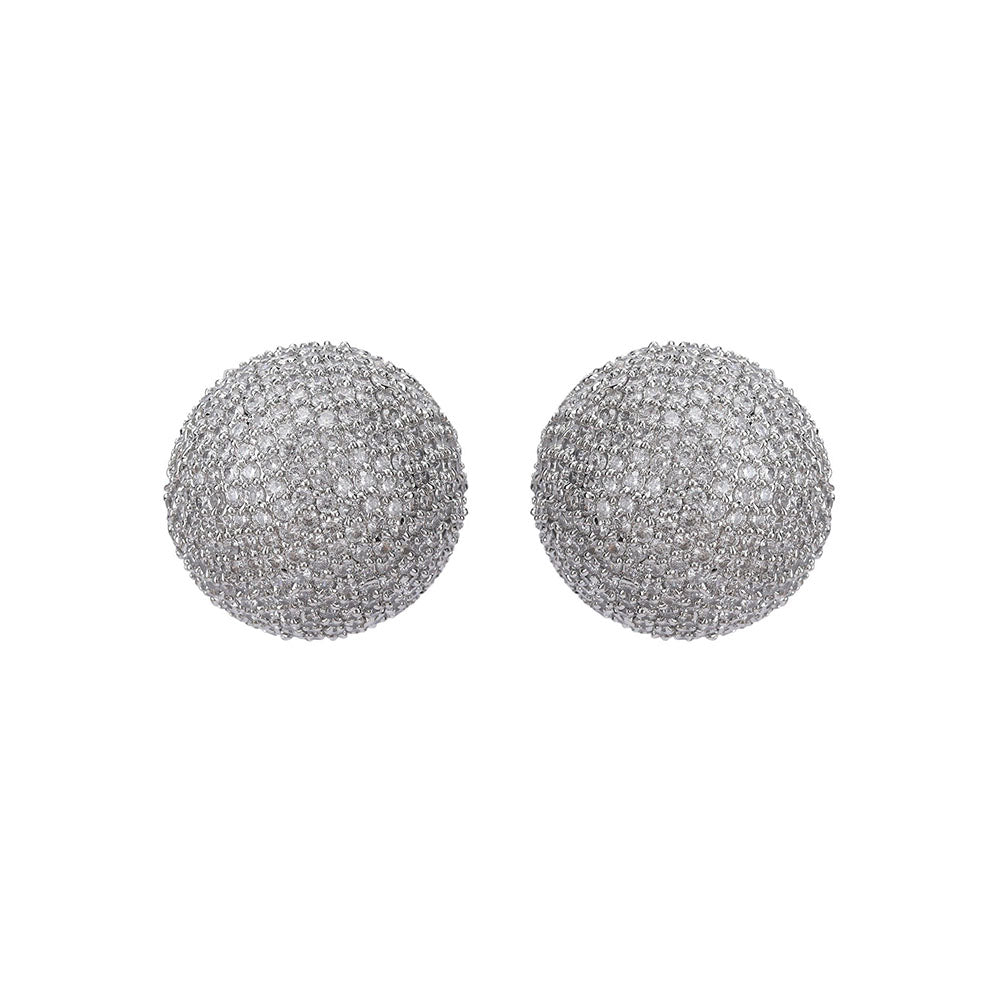Auraa Trends Circular Stud Earrings Alloy