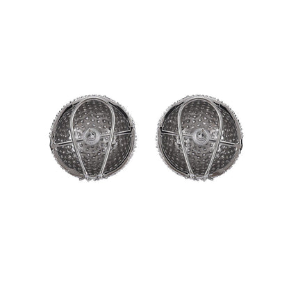 Auraa Trends Circular Stud Earrings Alloy