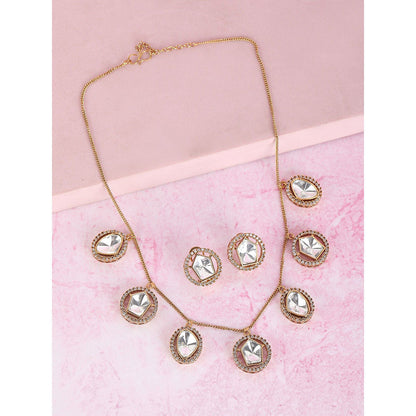 Auraa Trends 22Kt Gold Plated Kundan Jewellery Set