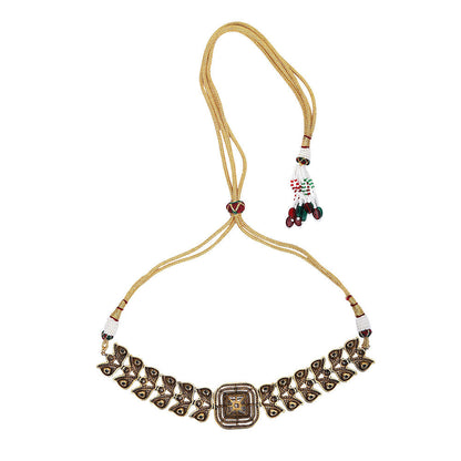 Auraa Trends White Stones Exquisite Necklace and Earrings