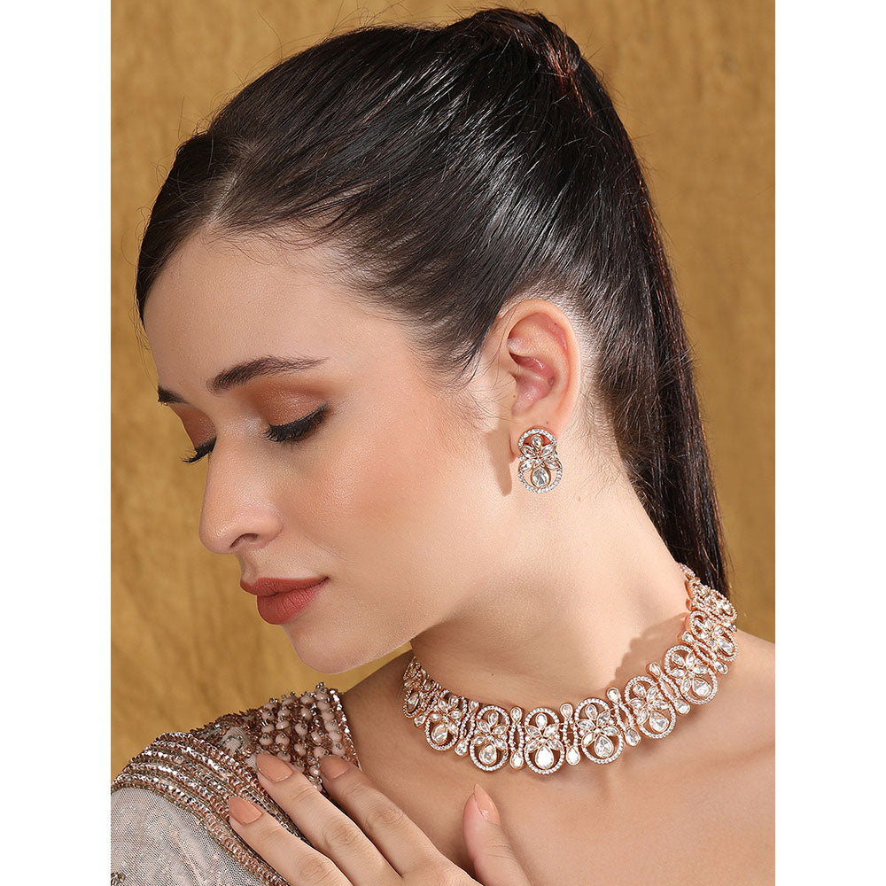 Auraa Trends Gold Plated Wedding Jewellery Set