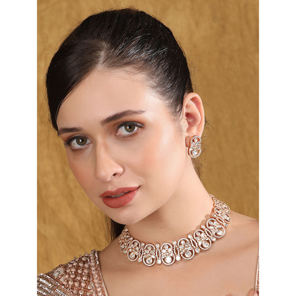 Auraa Trends Gold Plated Wedding Jewellery Set