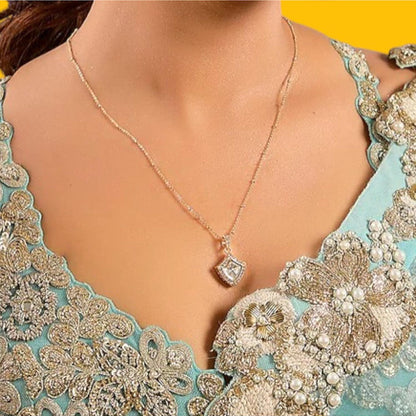Auraa Trends Delicate Diamond-Cut Pendant Necklace Set