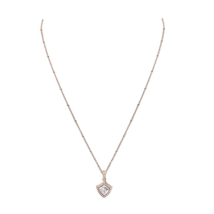 Auraa Trends Delicate Diamond-Cut Pendant Necklace Set