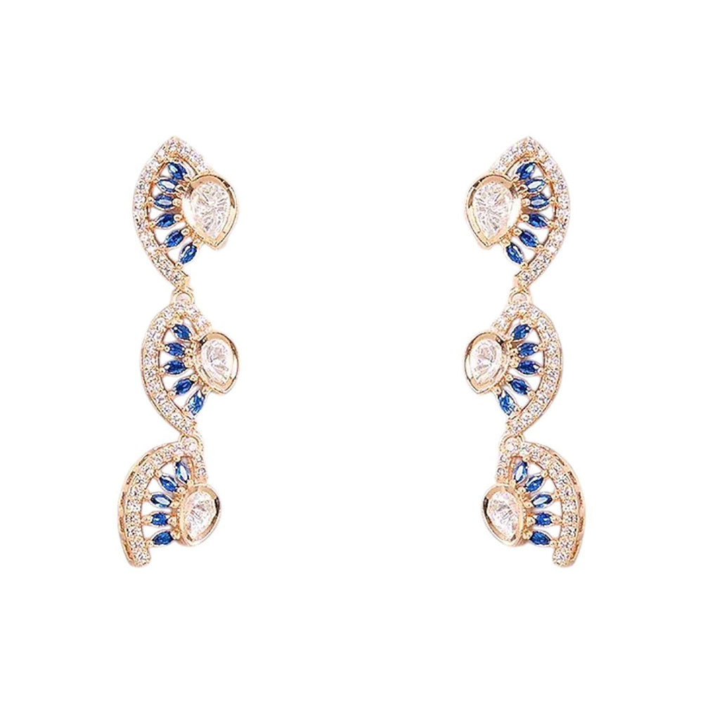 Auraa Trends Gold Finish Kundan Polka Choker Jewellery Set