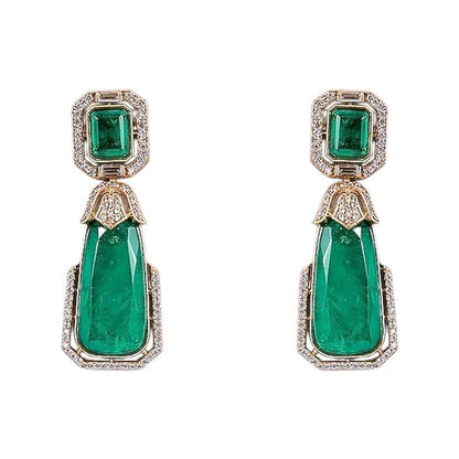 Auraa Trends Royal Green Stone Kundan Jewellery Set