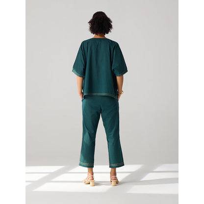 Auruhfy Foreshore Embroidered Top and Pant (Set of 2)