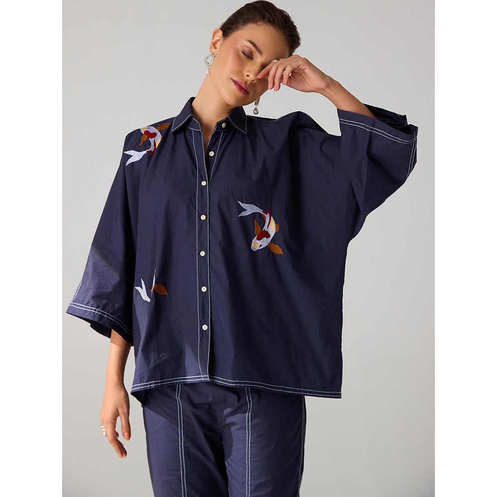 Auruhfy Maura Embroidered Top and Pant (Set of 2)