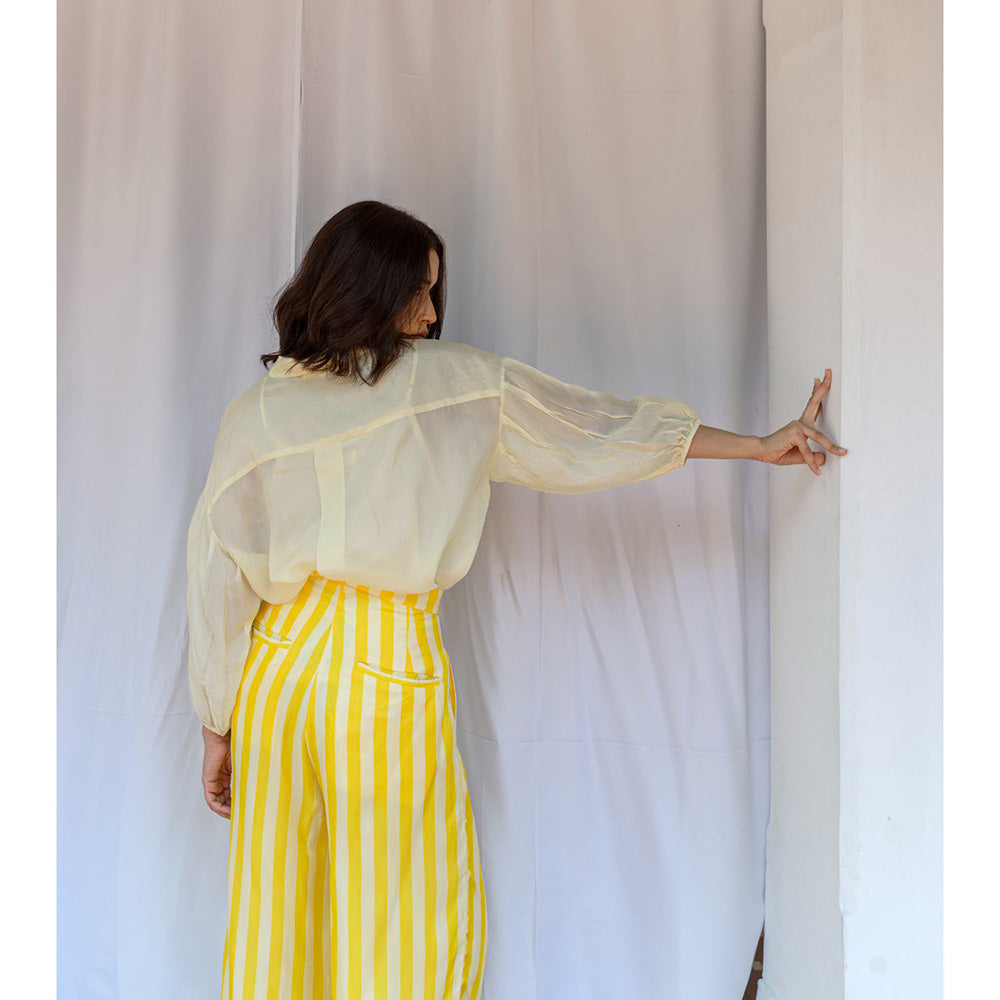AYAKA Gwen Yellow Oversized Shirt (Set of 2)