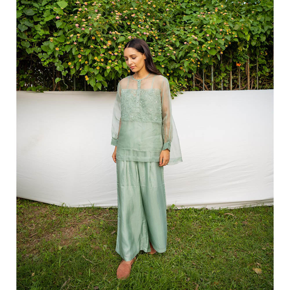 AYAKA Hope Green Applique Top (Set of 2)