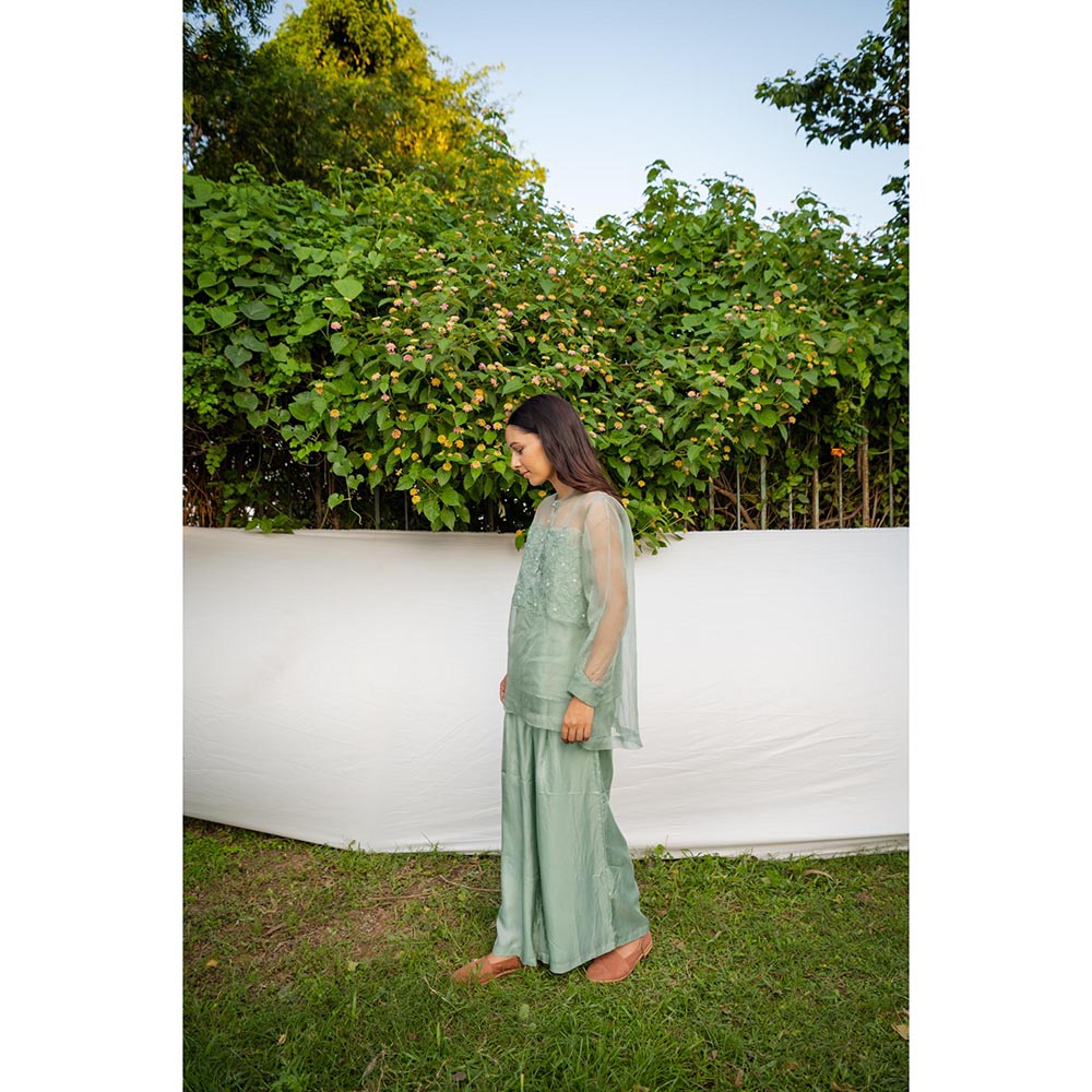 AYAKA Hope Green Applique Top (Set of 2)