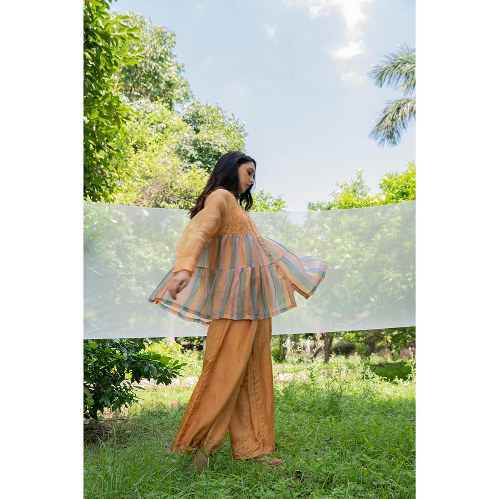 AYAKA Claire Mustard Tiered Top (Set of 2)