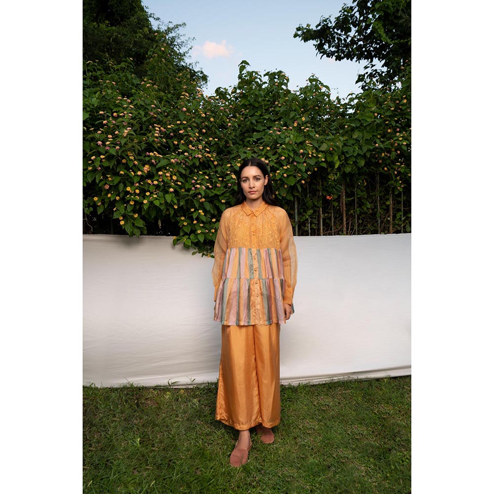AYAKA Claire Mustard Tiered Top (Set of 2)