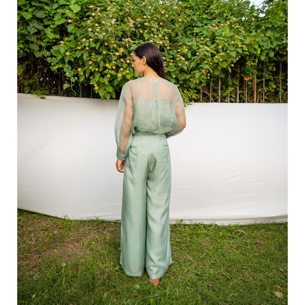 AYAKA Jo Green Wide Palazzo