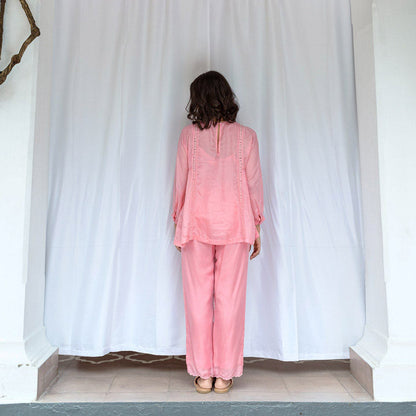 AYAKA Carly Pink Pull On Trousers