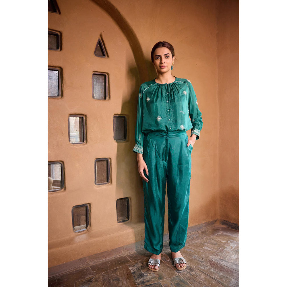 AYAKA Cole Green Trousers