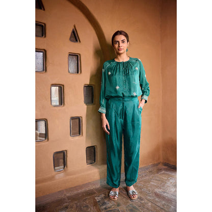AYAKA Cole Green Trousers