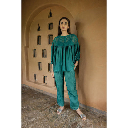 AYAKA Carly Green Trousers
