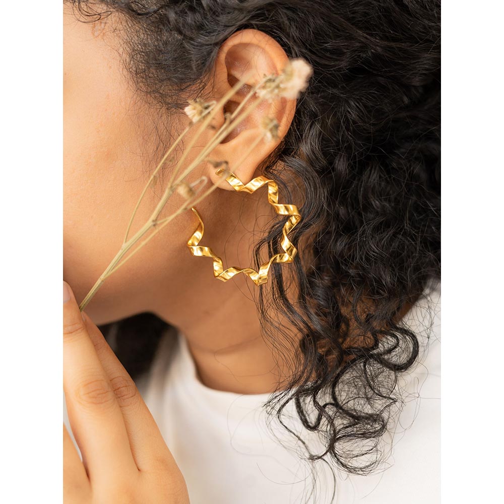 AZGA Whirlwind Hoops Earrings