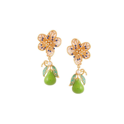 AZGA Green Pear Blossom Earrings
