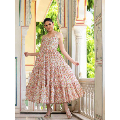 Bannhi by Priyanka Rathore Vinca Cotton Printed Dress