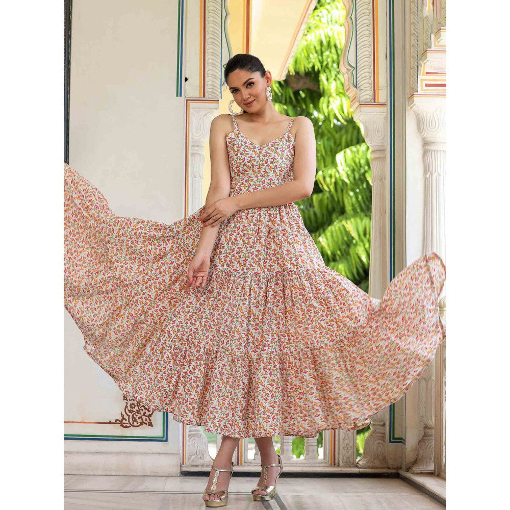 Bannhi by Priyanka Rathore Vinca Cotton Printed Dress