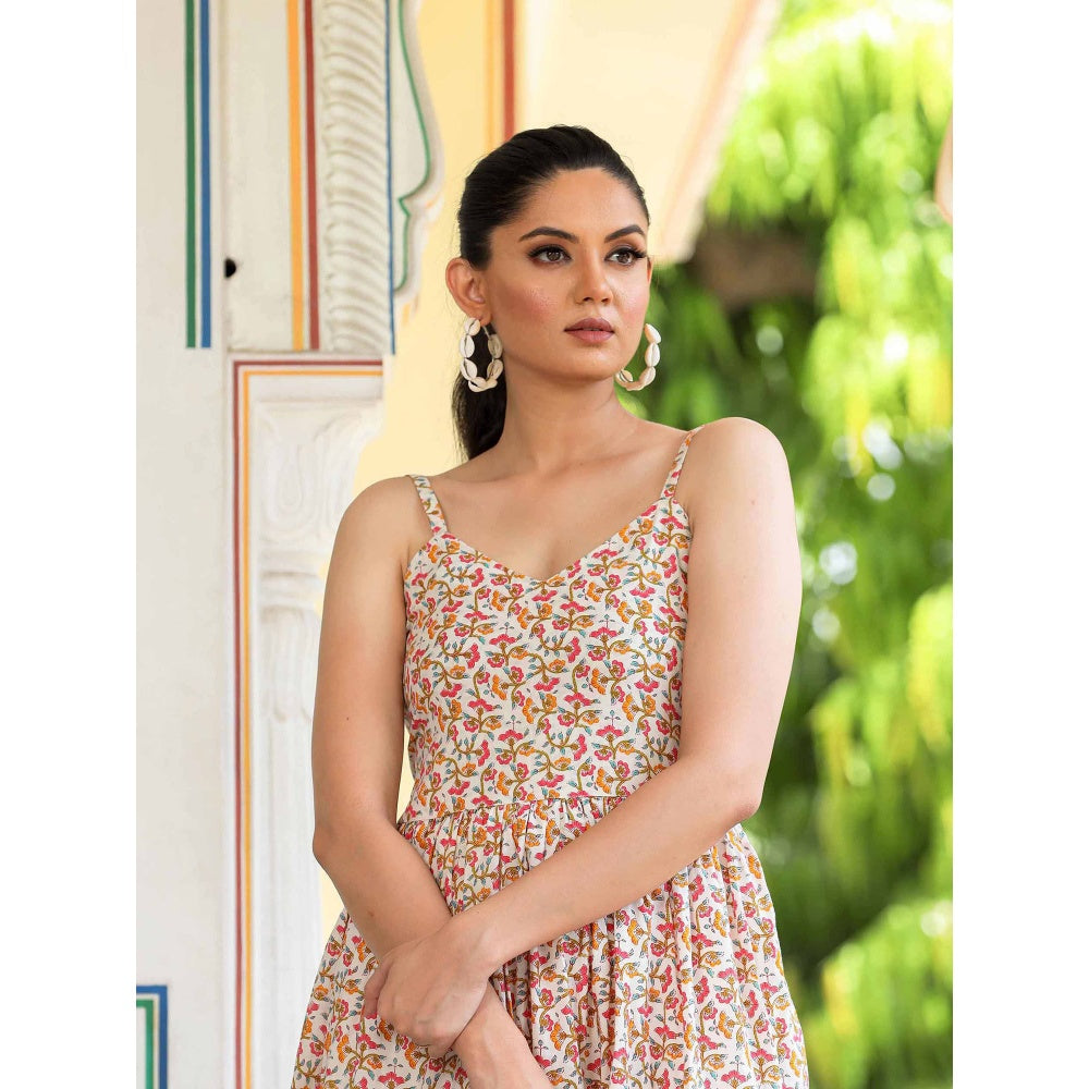 Bannhi by Priyanka Rathore Vinca Cotton Printed Dress