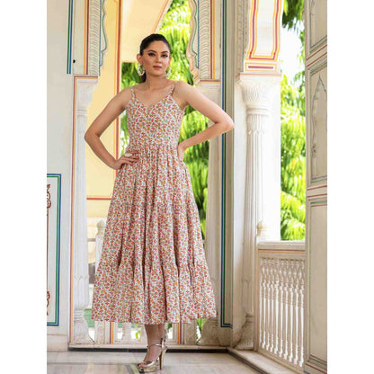 Bannhi by Priyanka Rathore Vinca Cotton Printed Dress