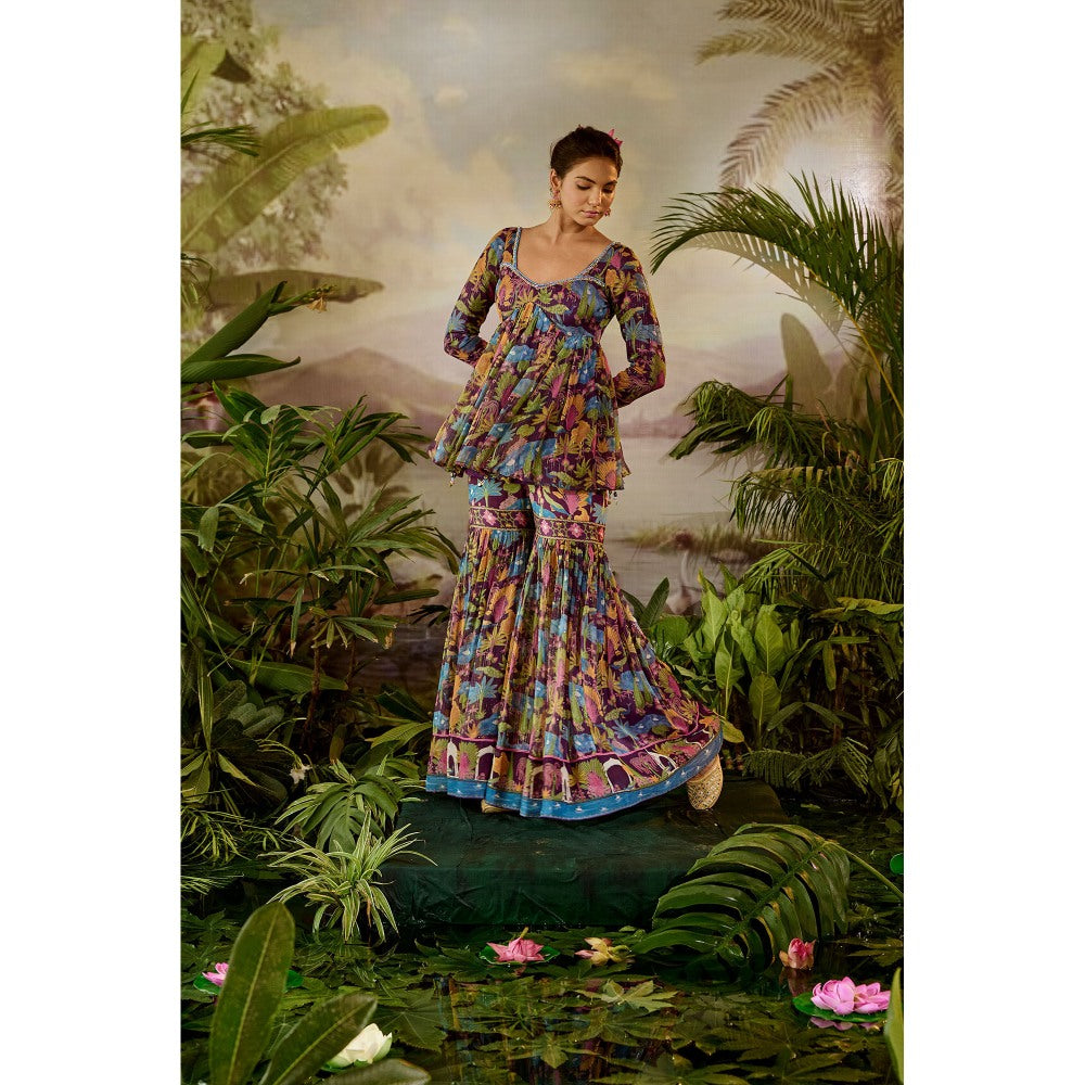 Baise Gaba Devi Gharara & Tunic (Set of 2)