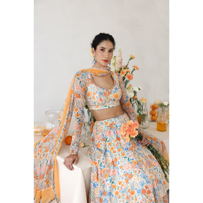 Baise Gaba Orchid Stitched Blouse